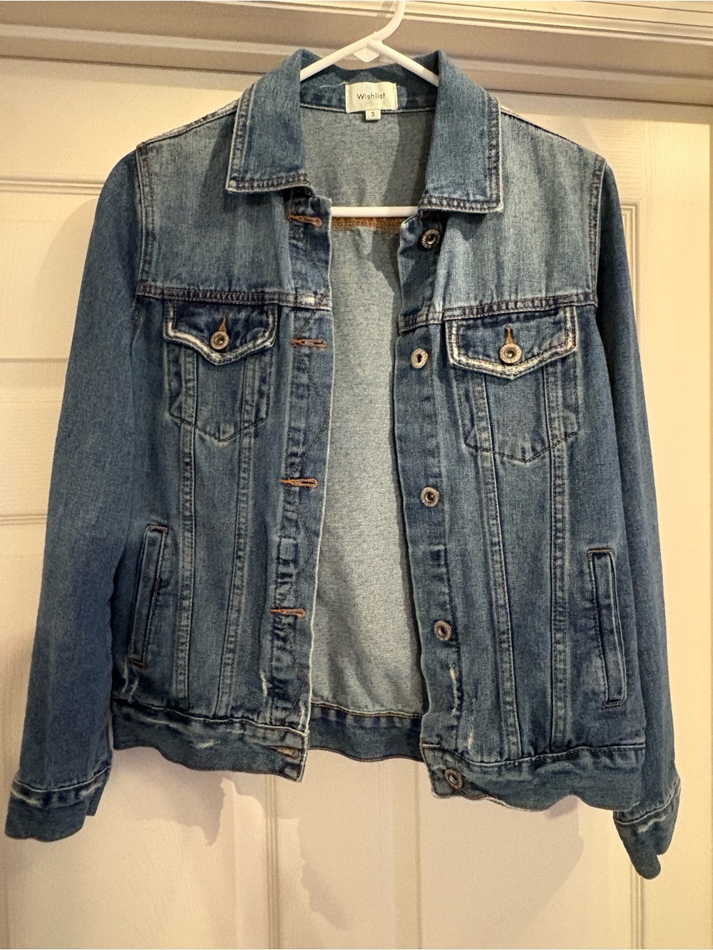 Wishlist Light Blue Denim Jacket with Button Front